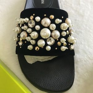 Miu Miu Inspired Pearl Slides